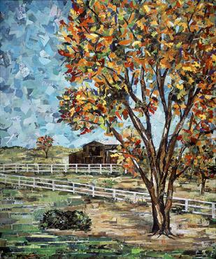 ranch barn fall autumn colors downes 