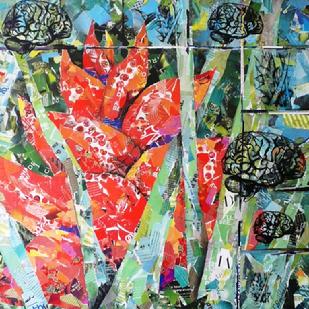 heliconia red brain collage